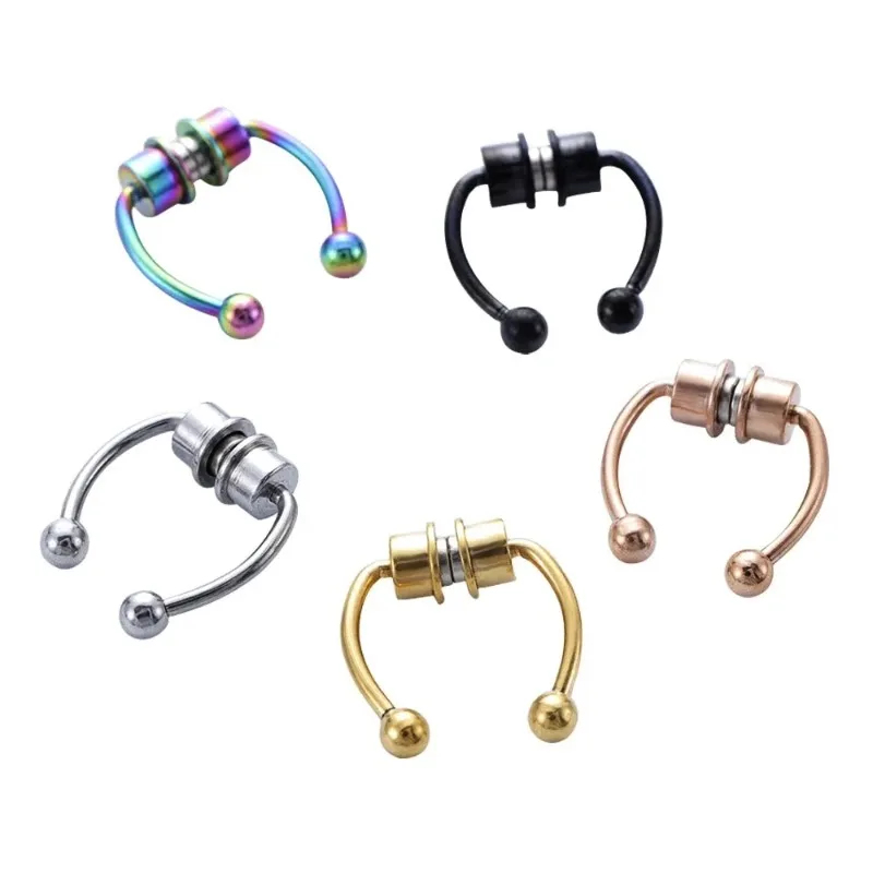 Body Jewelry Piercing - 1/2/3 szt. Sztuczne magnetyczne kolczyki do