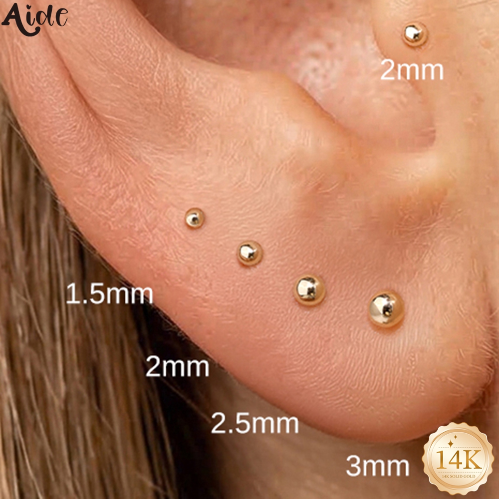 Body Jewelry Hypoallergenic - Aide Kolczyki do chrząstki z gładką