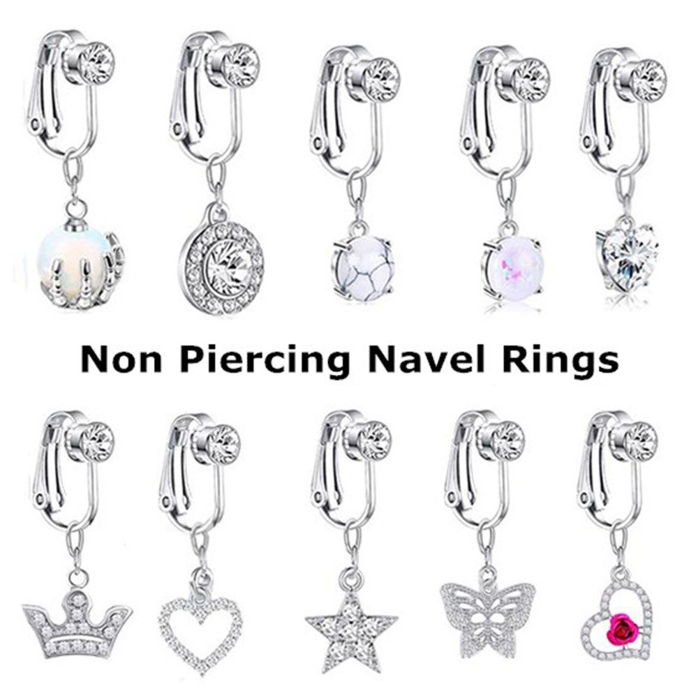 Body Jewelry Piercing - Akcesoria Klipsy Kolczyki Chrząstka Klips Pierścień