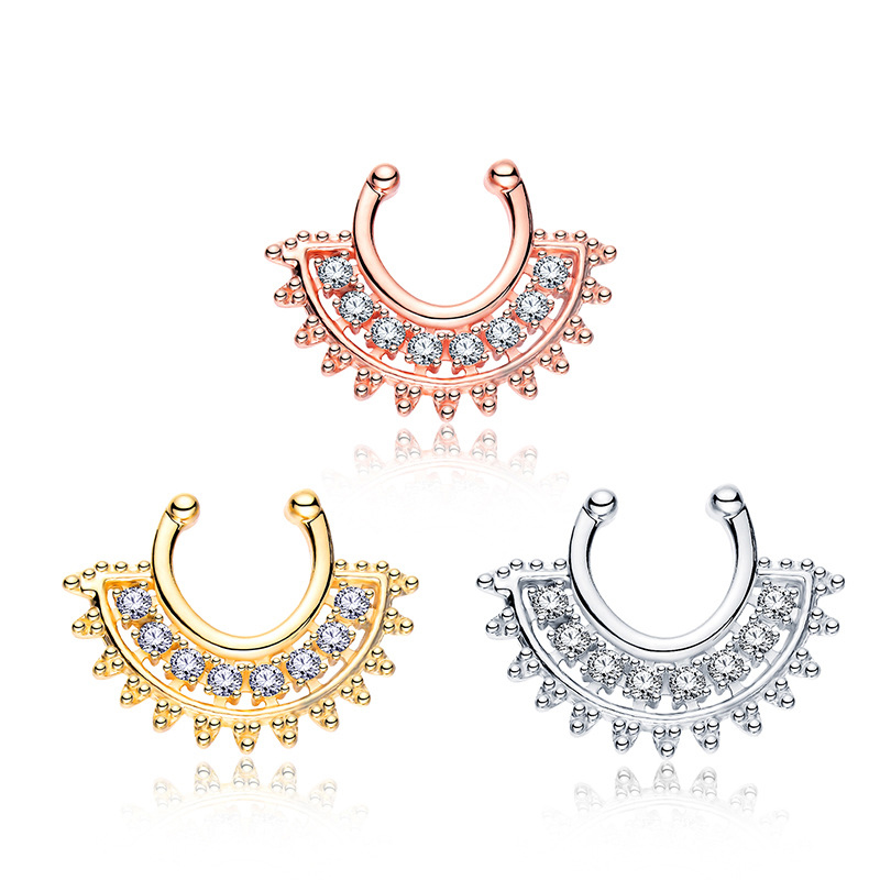 Body Jewelry Types - 1 SZT. Klips do nosa typu