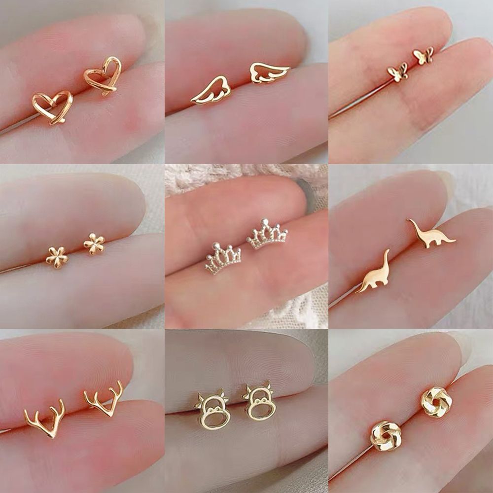 Body Jewelry Hypoallergenic - Kolczyki sztyfty ze srebra próby 925,