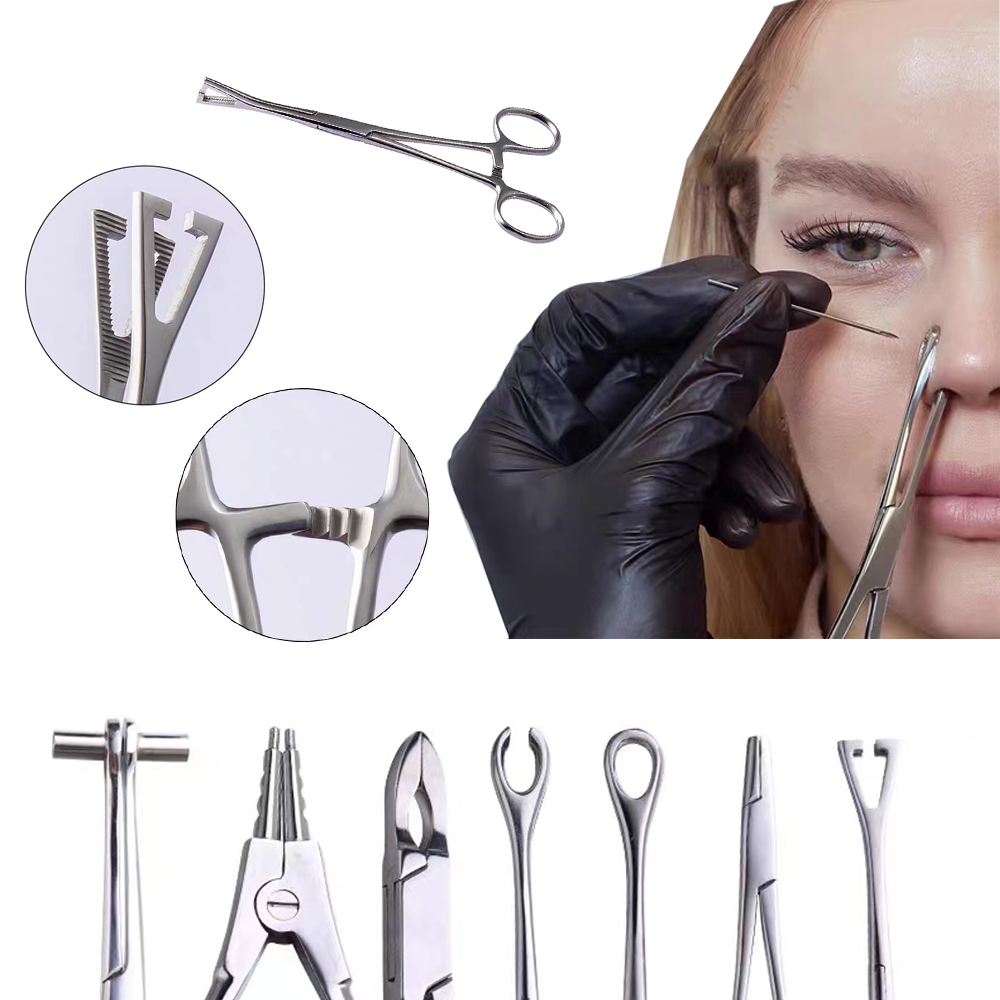 Body Jewelry Ring Opening Pliers - 1PC Profesjonalna stal chirurgiczna Otwarty trójkątny