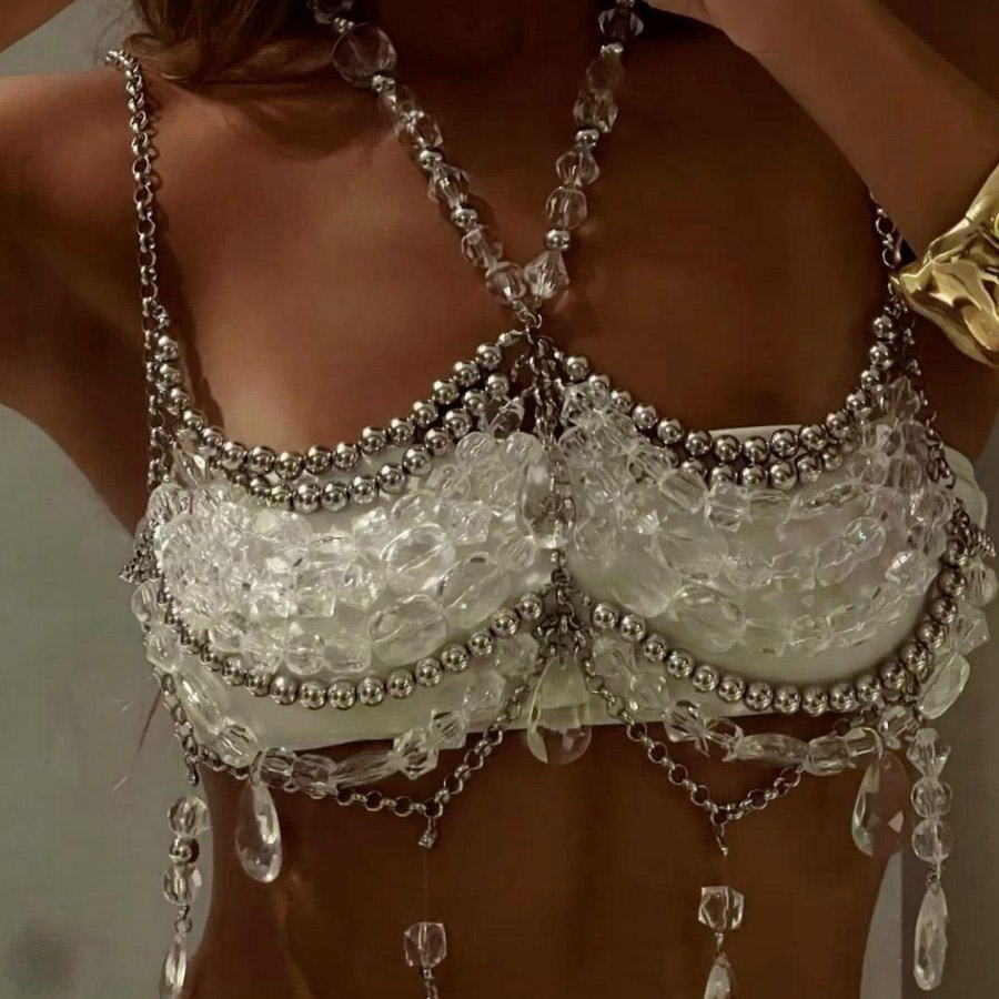 Body Jewelry Harness - 2025 ręcznie robione stroje na festiwal