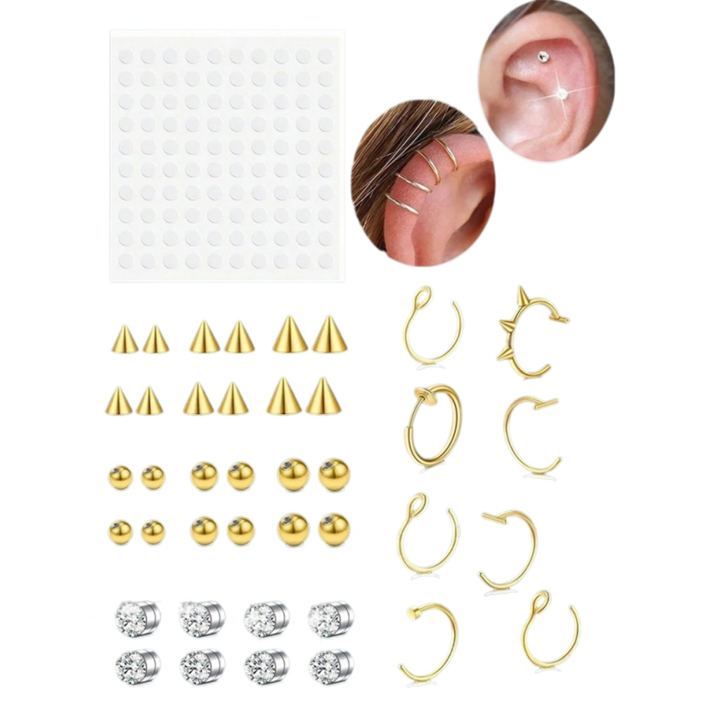 Body Jewelry Piercing - Fałszywe kolczyki do nosa, fałszywy septum