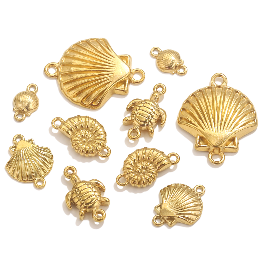 Body Jewelry Beach - 5 sztuk ze stali nierdzewnej pozłacane