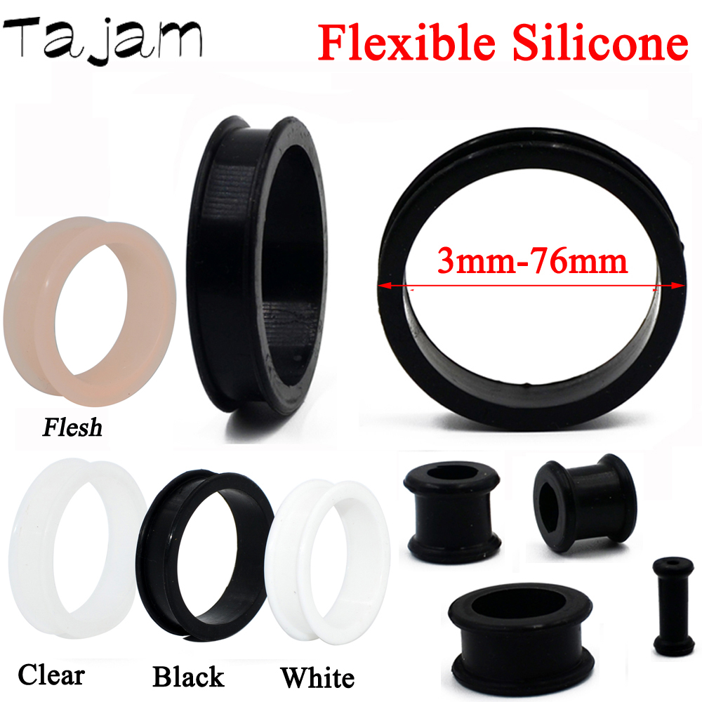 Body Jewelry Gauge Sizes - 1 para 3mm-76mm duży rozmiar pusty