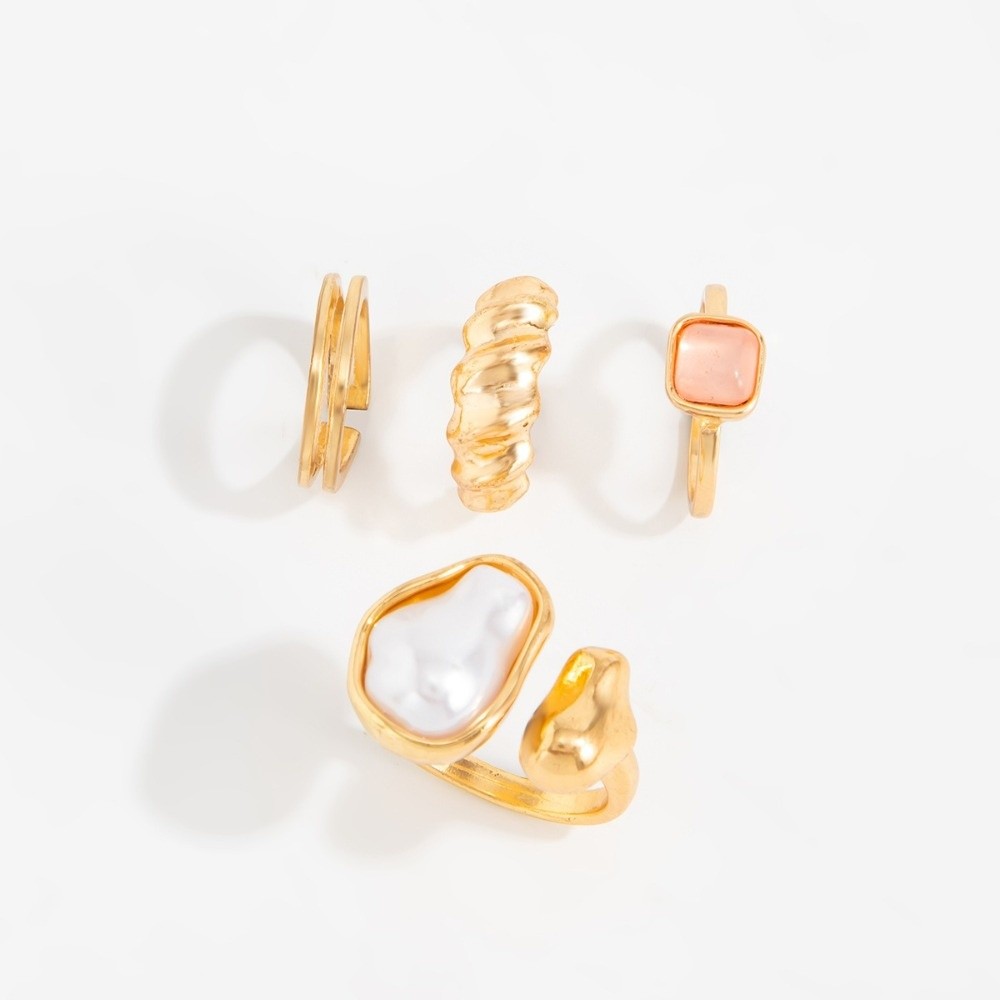 Body Jewelry Kit - Zestaw pierścionków na palec z nieregularnymi