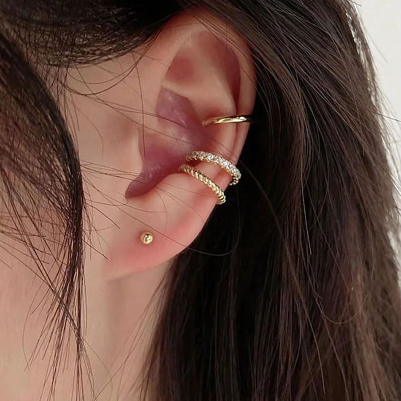 3 szt. Kolczyki nausznice dla  – Body Jewelry Hypoallergenic recenzja i cena