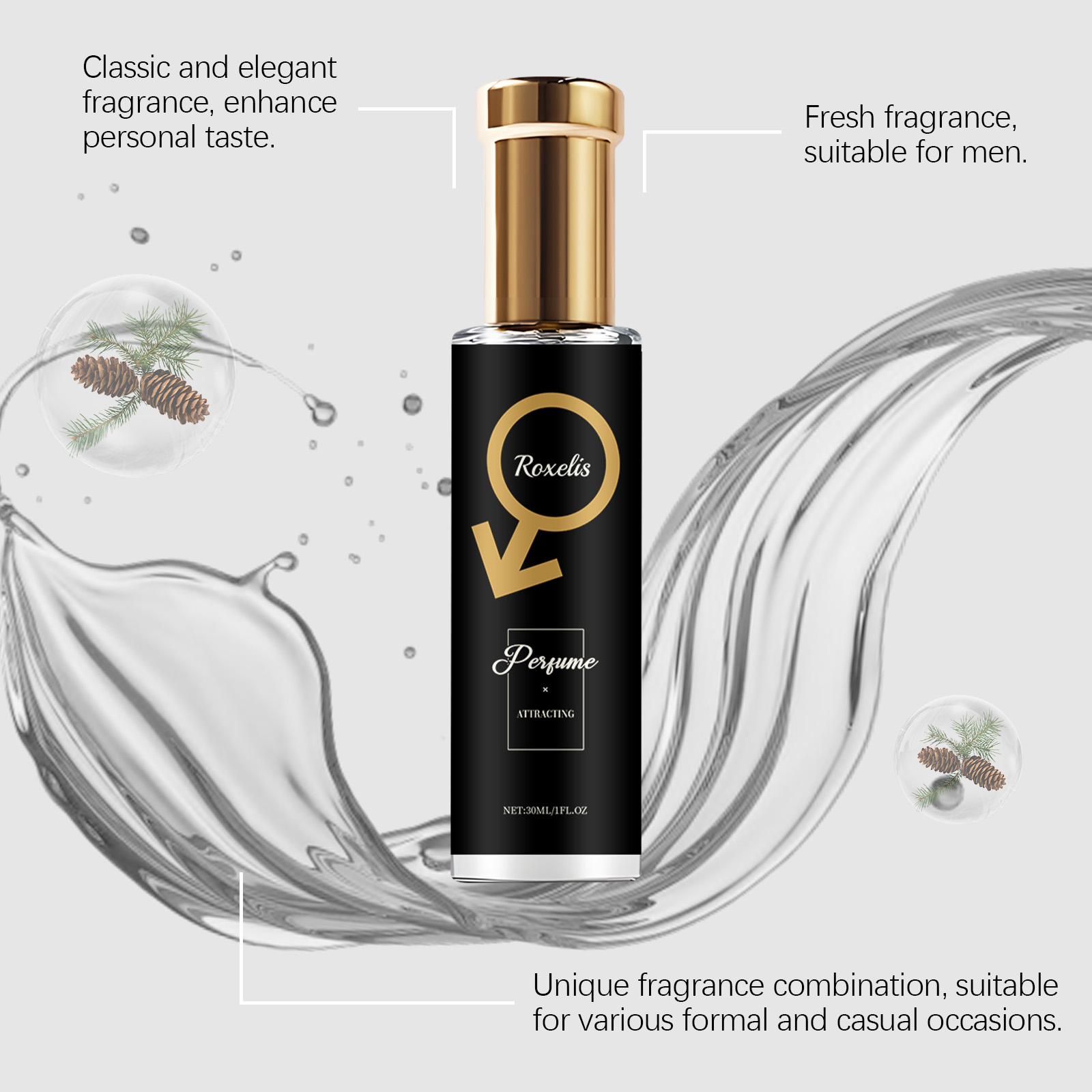Roxelis 30ml Męski Perfumy Fer – Body Jewelry Kit recenzja i cena