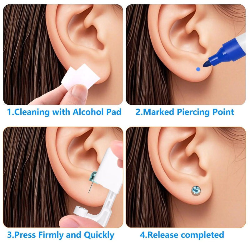 2 SZT. 4MM Jednorazowy Steryln – Body Jewelry Kit recenzja i cena