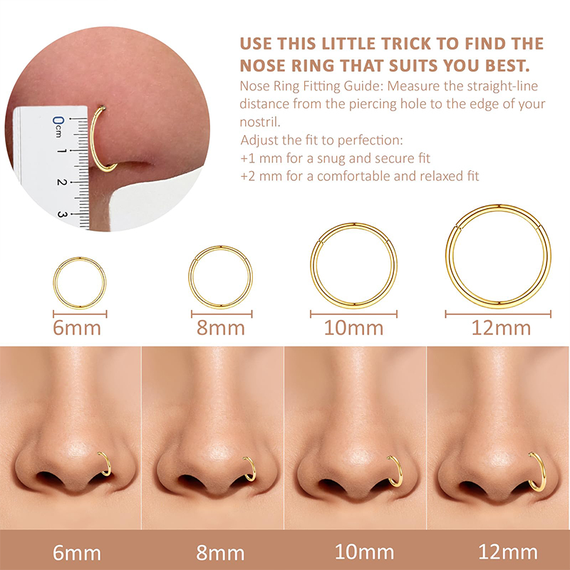 Kolczyk typu clicker ze stali  – Body Jewelry Cartilage Earrings recenzja i cena