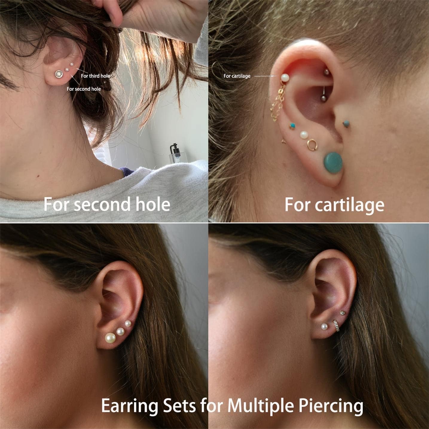 Eleganckie kolczyki sztyfty z  – Body Jewelry Hypoallergenic recenzja i cena