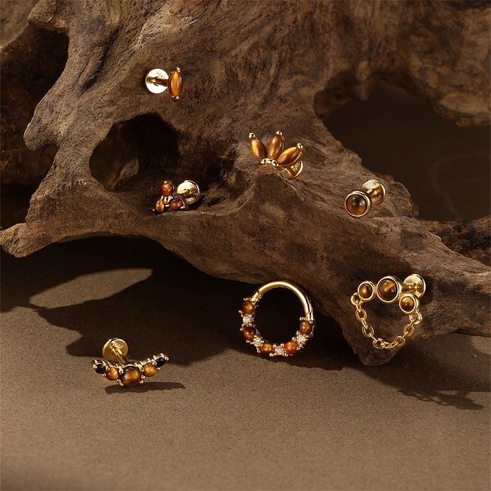 Glowshe 100% Srebro Próby 925  – Body Jewelry Cartilage Earrings recenzja i cena