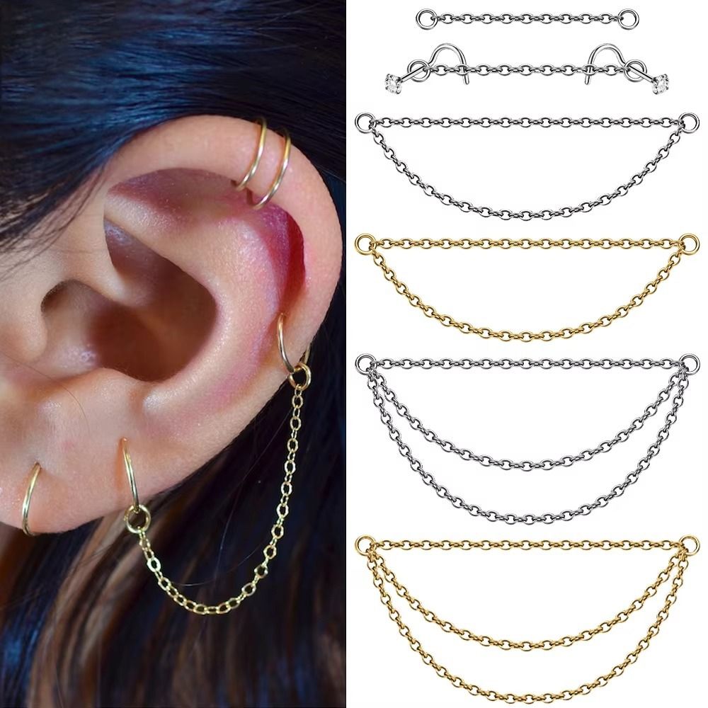 Modny tytanowy łańcuszek do no – Body Jewelry Piercing recenzja i cena
