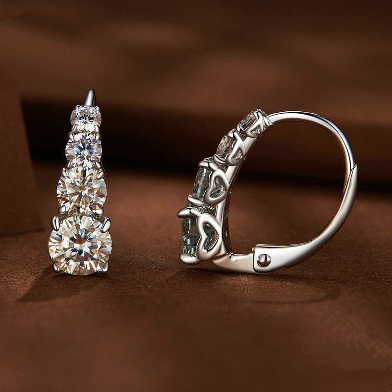 S925 srebro 1.8CT kolczyki Moi – Body Jewelry Diamond recenzja i cena