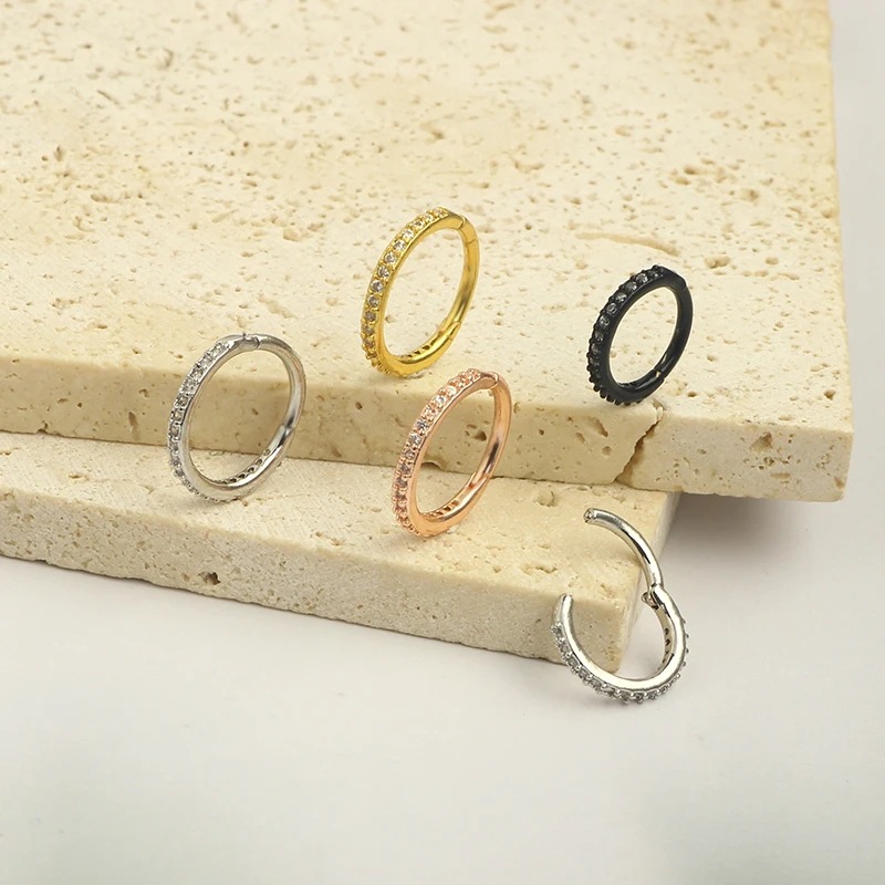 Kolczyk do nosa 16G z przezroc – Body Jewelry Cartilage Earrings recenzja i cena