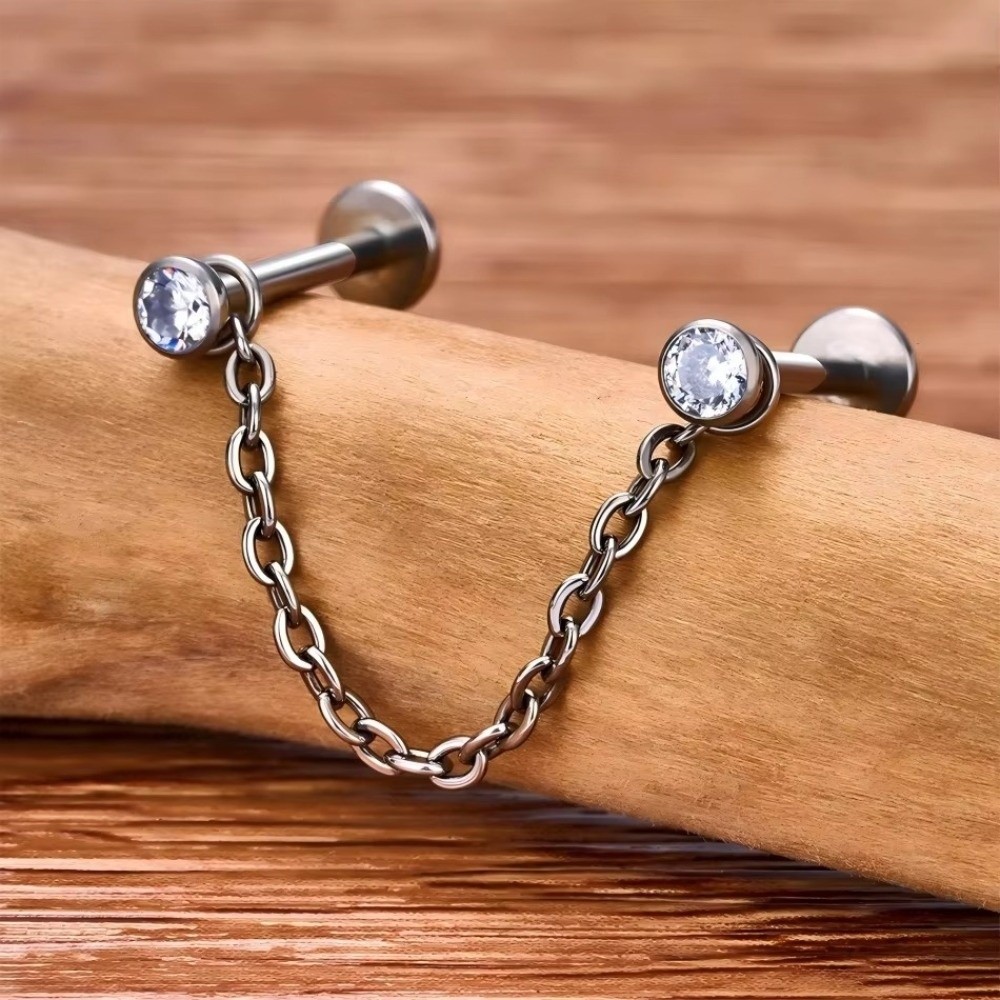 Modny tytanowy łańcuszek do no – Body Jewelry Piercing recenzja i cena