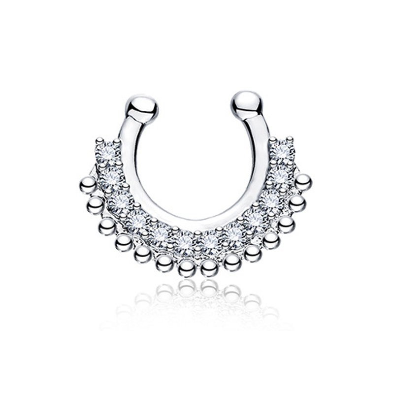 1 SZT. Klips do nosa typu U, i – Body Jewelry Types recenzja i cena