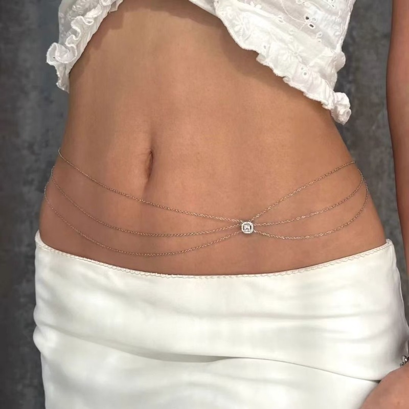 Letni, metalowy łańcuszek na t – Body Jewelry Beach recenzja i cena