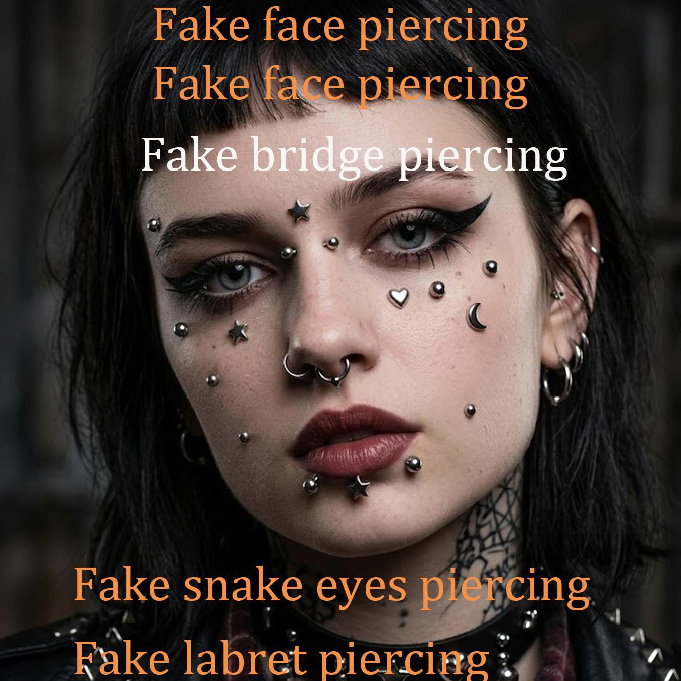 Sztuczne kolczyki, naklejane k – Body Jewelry Piercing recenzja i cena