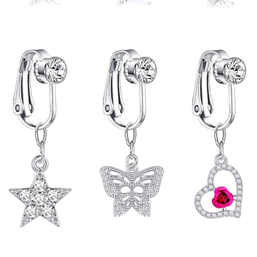 Klipsy w kształcie motyla, kol – Body Jewelry Cartilage Earrings recenzja i cena