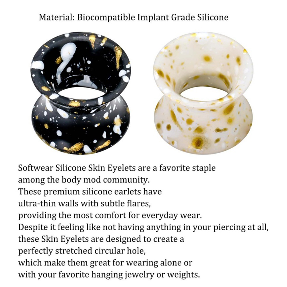 Silikonowe słuchawki Tunele Wt – Body Jewelry Gauge Sizes recenzja i cena