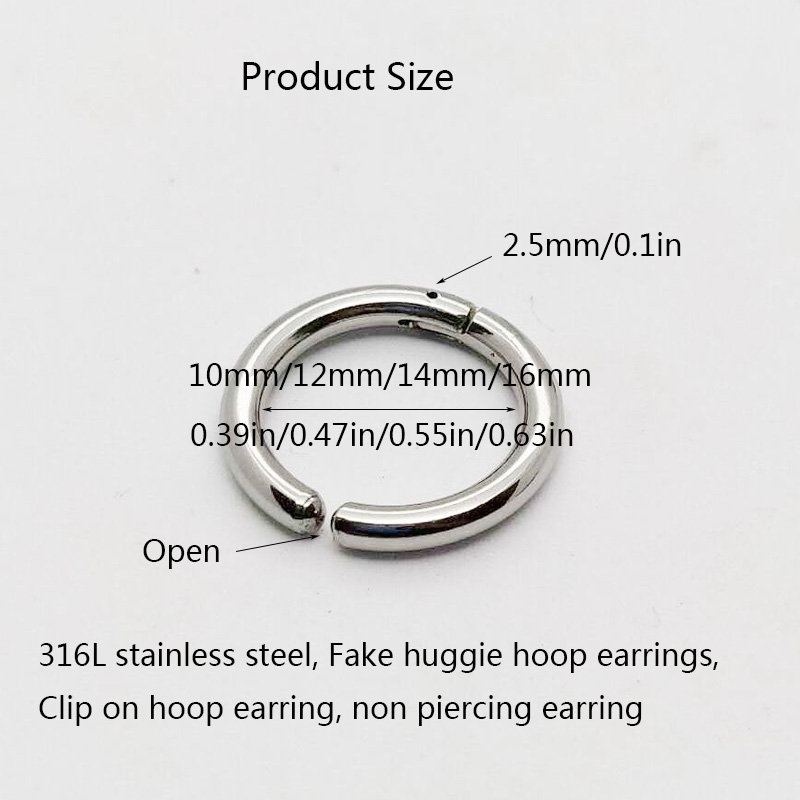 2/6 sztuk fałszywe kolczyki Hu – Body Jewelry Cartilage Earrings recenzja i cena