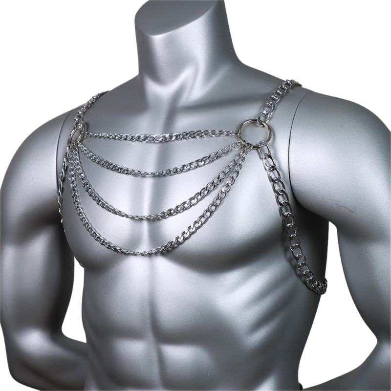 Męski seksowny metalowy łańcus – Body Jewelry Harness recenzja i cena