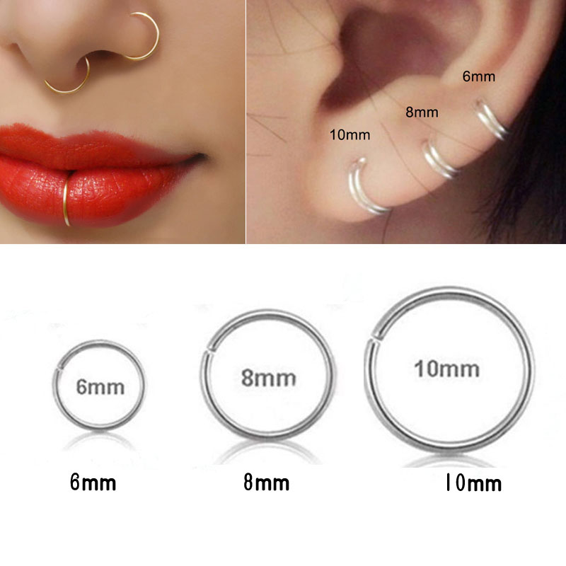 925 srebrny kolczyk w nosie li – Body Jewelry Cartilage Earrings recenzja i cena