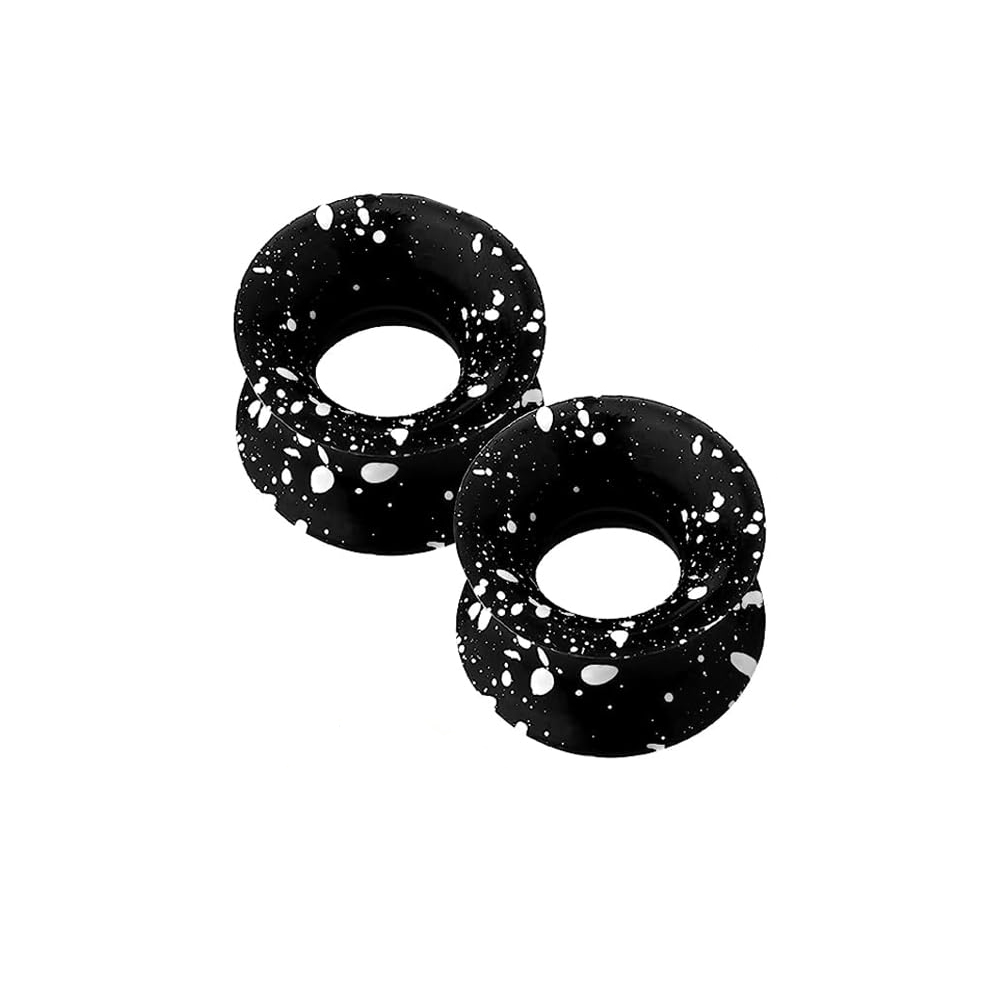 2 sztuk Czarne silikonowe słuc – Body Jewelry Gauge Sizes recenzja i cena