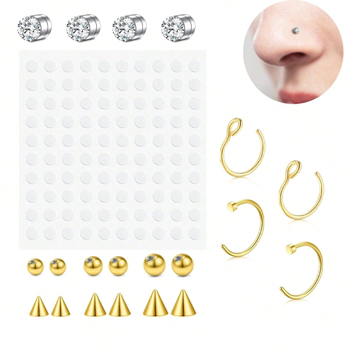 Fałszywe kolczyki do nosa, fał – Body Jewelry Piercing recenzja i cena