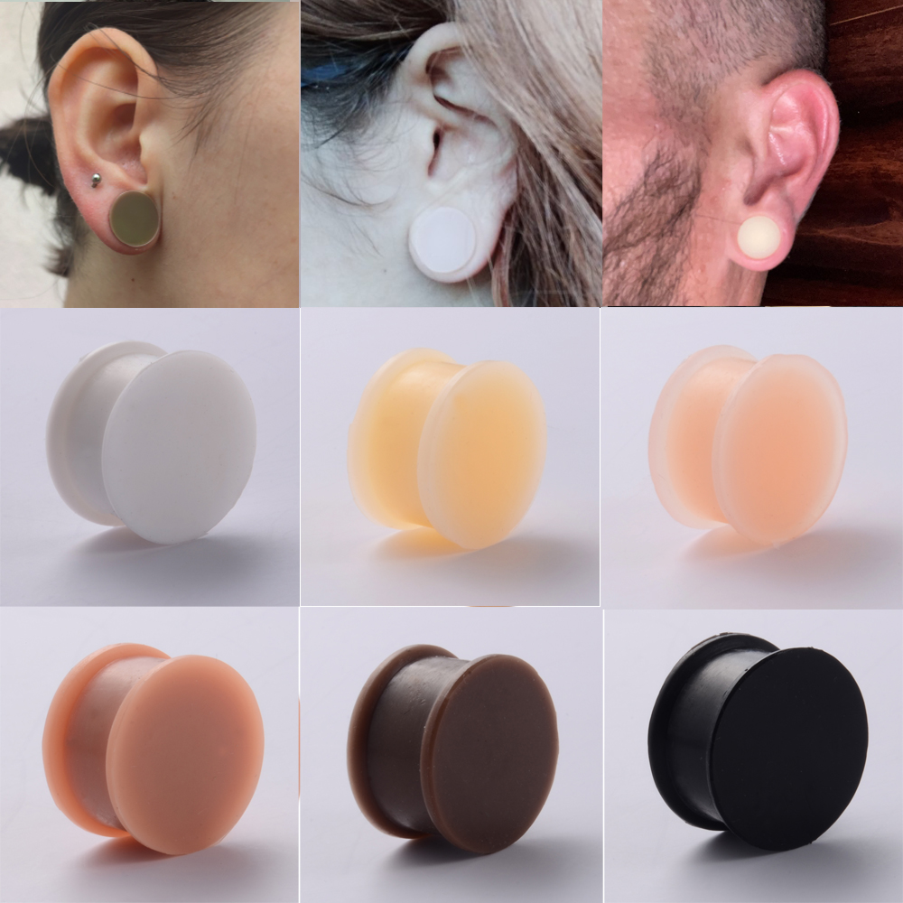 1 Para Silikonowe elastyczne g – Body Jewelry Gauge Sizes recenzja i cena