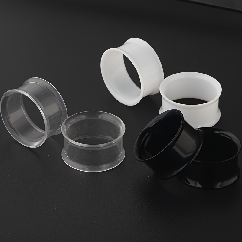 6szt Hollow Acrylic Double Fla – Body Jewelry Gauge Sizes recenzja i cena