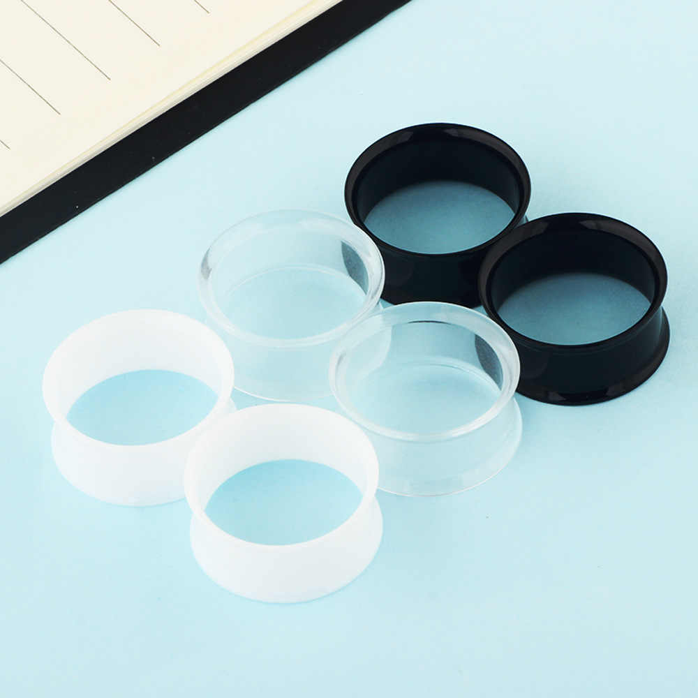 6szt Hollow Acrylic Double Fla – Body Jewelry Gauge Sizes recenzja i cena