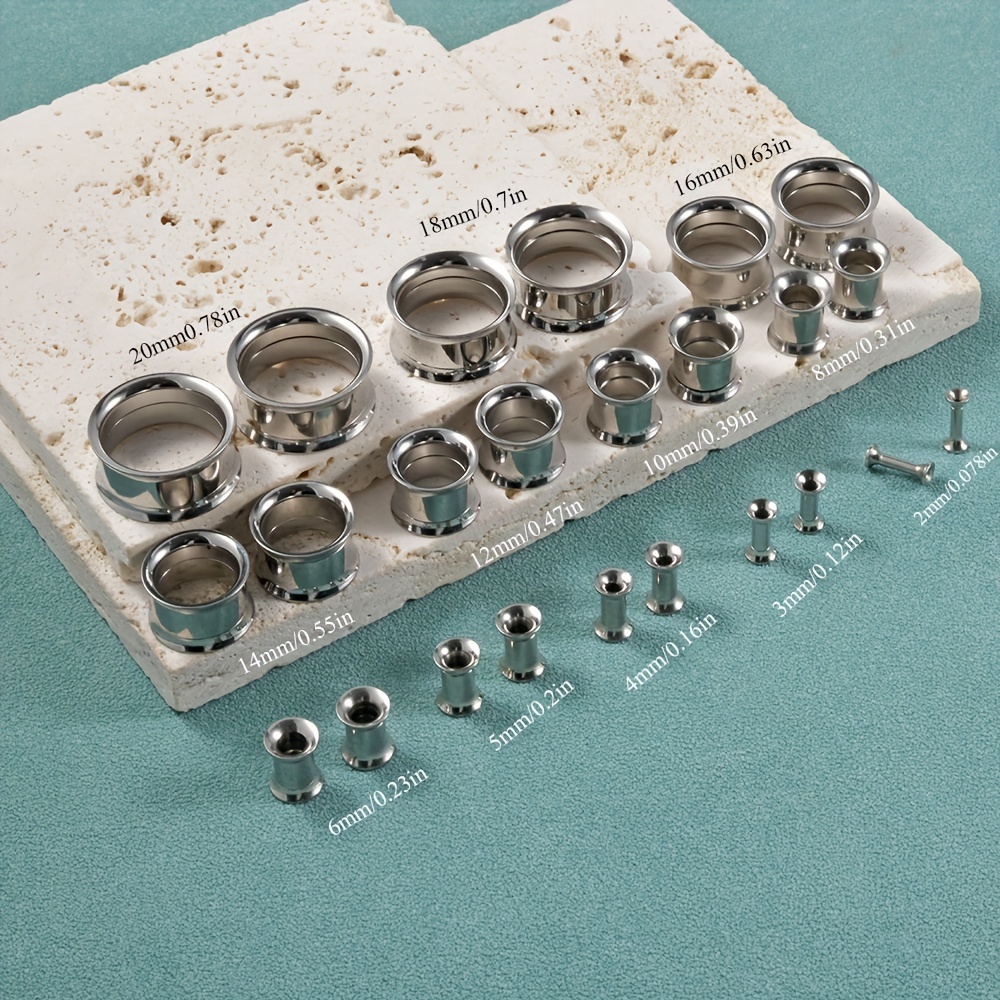 1 para/12 par zestaw zatyczek  – Body Jewelry Gauge Sizes recenzja i cena