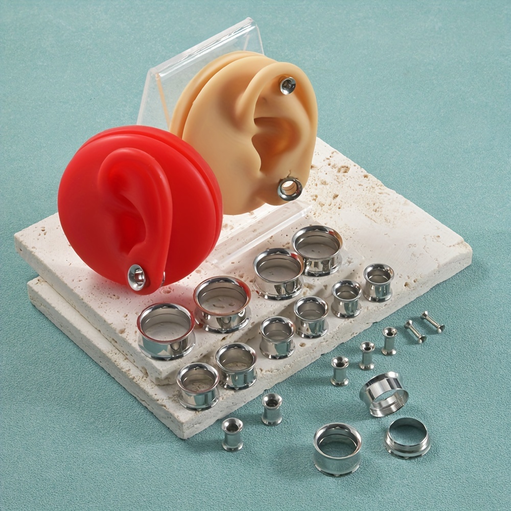 1 para/12 par zestaw zatyczek  – Body Jewelry Gauge Sizes recenzja i cena