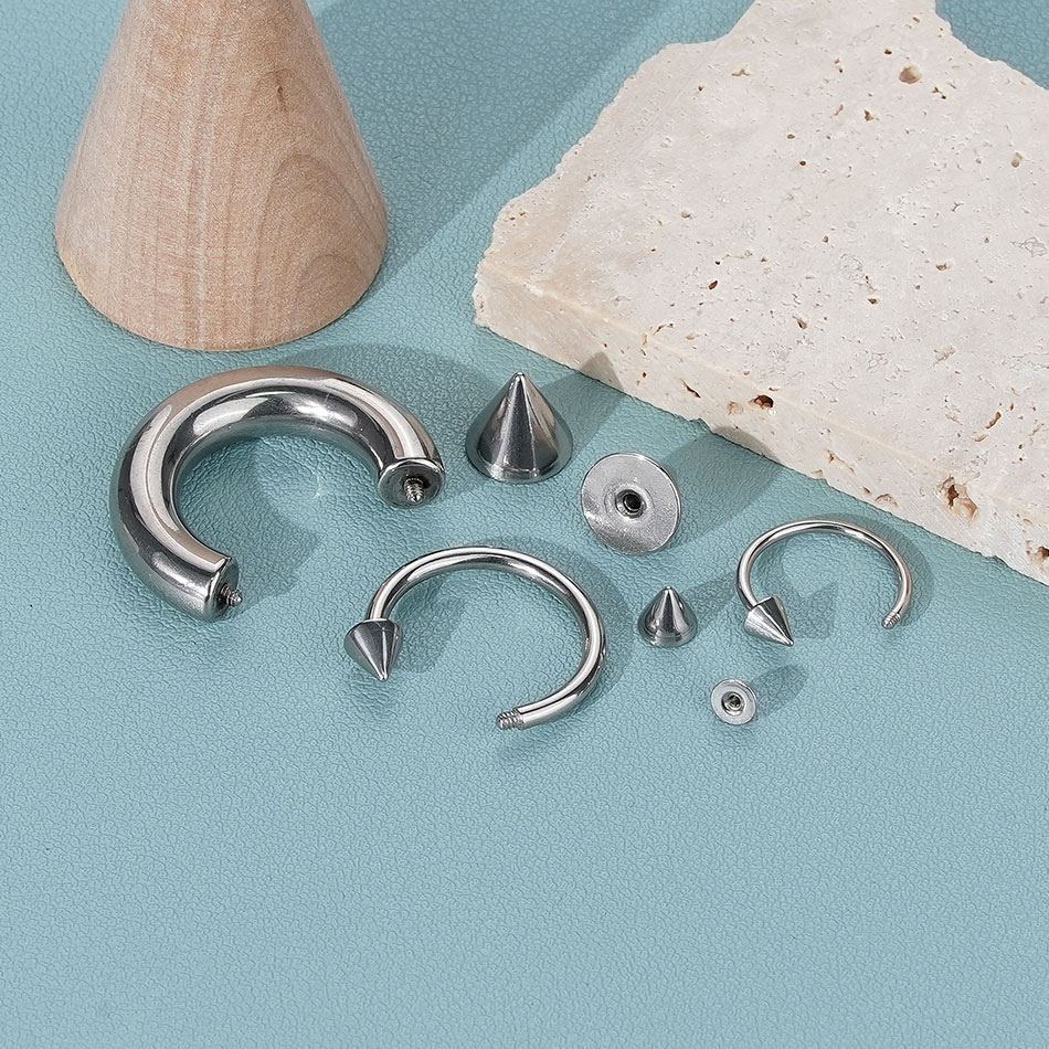 1 szt. Pierścień podkowy ze st – Body Jewelry Gauge Sizes recenzja i cena