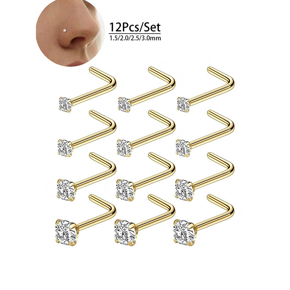 12-częściowy pełny zestaw hipo – Body Jewelry Diamond recenzja i cena