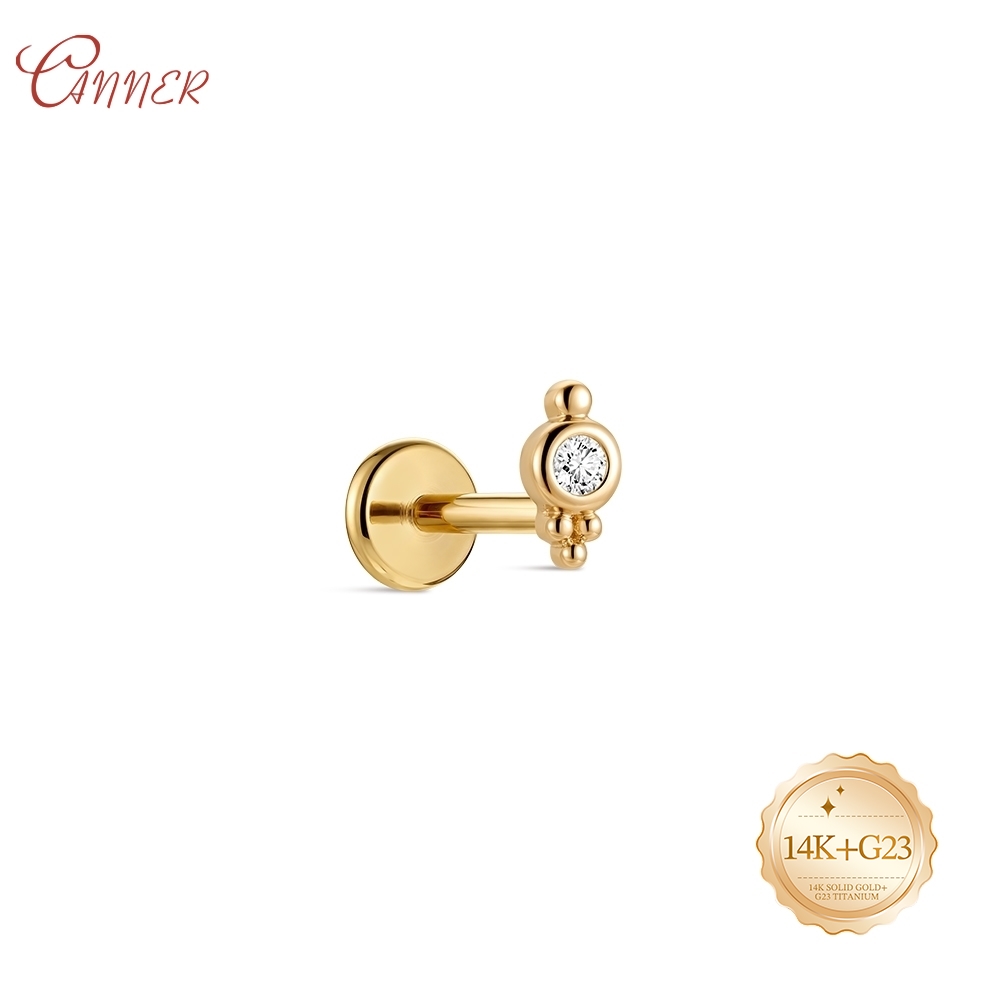 CANNER 14K Złoto Próby 945 Wew – Body Jewelry Cartilage Earrings recenzja i cena